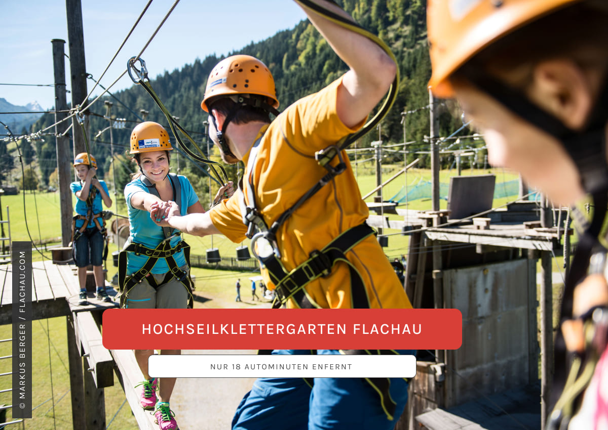 Hochseilklettergarten in Flachau &copy; Flachau Tourismus